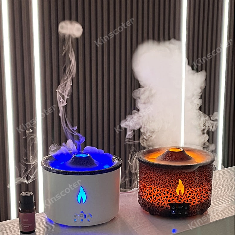 Volcano Humidifier Aromatherapy Essential Oil Diffuser 2 Mist